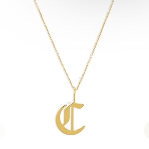 M Jewelers old english "C" pendant